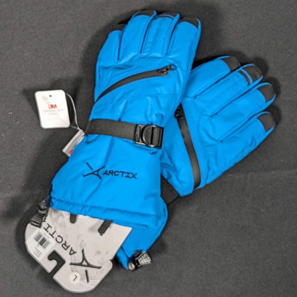 NWT ARCTIX | Marina Blue Buckle Zip Downhill Gloves - L - Picture 6 of 6